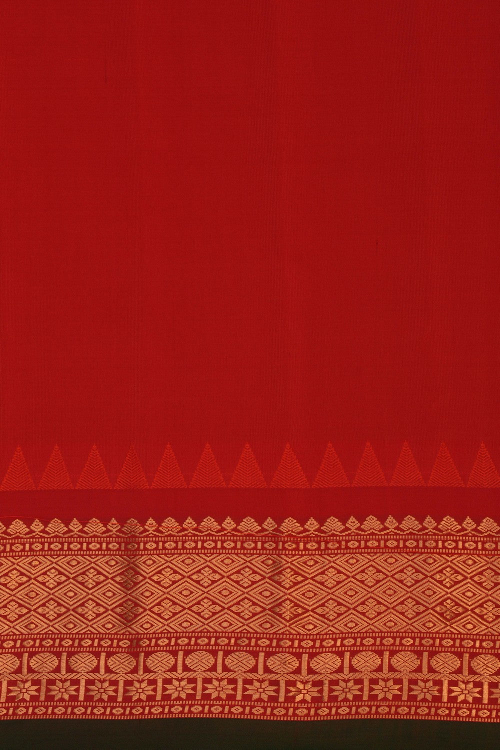 Image of Gadwal Silk Mustard Saree